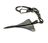 Westair Concorde Aircraft Pewter Keyring, Silver Finish
