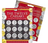 Westair Denarii Replica Pack of Twelve Caesars Coin Set for Kids, Includes Clear Plastic Blister Pack, Color Card, Full-Color Pamphlet