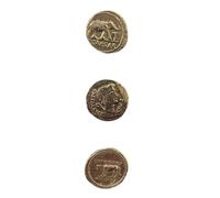 Westair Julius Caesar Reproduction Coins, Double Sided, 'Elephant' Denarius, 'First Portrait' Denarius, 'Posthumous' Denarius