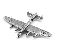 Westair Small Avro Lancaster Bomber RAF Royal Air Force Aeroplane Pin Badge on display card, Grey