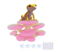Westant Mushroom Decor for Reptile Tank, Fish Tank, Pet-Safe Bearded Dragon Tank Accessories, Realistic Terrarium Plants for Leopard Geckos, Crested Geckos, Tree Frogs, Snakes (Rainbow, Cluster Cap)