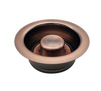 Westbrass D2089-11 in-Sink-Erator Disposal Flange and Stopper - Antique Copper