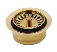 Westbrass InSinkErator Style Extra-Deep Disposal Flange and Strainer, Polished Brass, D2082S-01