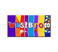 Westbrom Football Club Chocolate Bar Gift Wrapper Gift Present For Sport Fans (#309) (with chocolate bar)