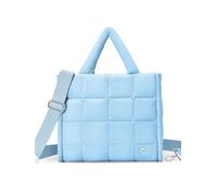 WESTBRONCO Puffer Crossbody Bags for Women Quilted Tote Bag Puffy Weekender Overnight Bag Nylon Shoulder Handbag, Medium-blue, 12.59 x 11.02 x 5.51 inches