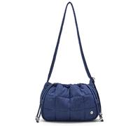 WESTBRONCO Puffer Hobo Bags for Women Puffy Nylon Shoulder Bag, Women's Quilted Handbags with Shoulder Wide Strap, Small-blue, S, Casual