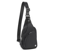 WESTBRONCO Small Sling Bag for Women Nylon Crossbody Sling Backpck Lightweight for Travel Casual Daily, A-black, S, Casual