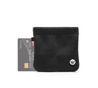 WESTBRONCO Small Suede Makeup Bag for Purse Mini Coin Purse, Small Coin Pouch, Card Purse Lipstick Holder Travel Case, Black, Minimalist