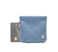 WESTBRONCO Small Suede Makeup Bag for Purse Mini Coin Purse, Small Squeeze Coin Pouch, Card Purse Lipstick Holder Travel Case, Blue