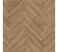 Westbury 694M Golden Oak Wood Herringbone Effect My-Style Vinyl Flooring | - 2m x 1.5m (6ft6" x 4ft11")