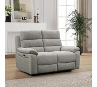 Westbury Grey Fabric 2 Seater Power Recliner Sofa