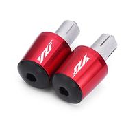 WestCH CNC Motorcycle Handlebar End 7/8" 22mm Handle Bar Ends Plugs Caps For YZF R3 R25 R6 R1 R125 250 YZFR3 YZFR6 YZFR1 YZFR125(Rood)