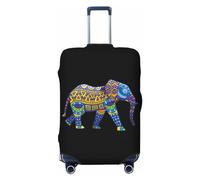 WESTCH Colorful Elephant Suitcase Cover – Luggage Protector And Skin – Durable, Adjustable, And Scratchproof Baggage Shield – An Essential Travel Gear For Frequent Flyers