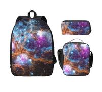 WESTCH Universe Galaxy Space 17in Bag + Pencil Case + Lunch Bag Combination - Versatile Storage Organizer for Learning Supplies