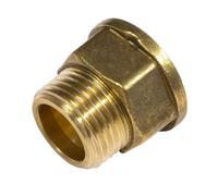 Westco 1/2" x 1/2" Brass Tap Extension Piece | 1/2" x 1/2" Connection | Brass Tap Extension Piece for Taps | Replacement Part for Plumbing Repairs
