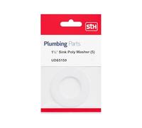 Westco 11/2 Sink Poly Washers (Pack of 5) - Durable Plastic Seals for Sink and Waste Fittings