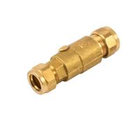 Westco 15mm Compression DZR Double Check Valve Brass | WRAS