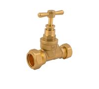 Westco 15mm x 20mm Compression Brass Poly Stopcock | 15mm x 20mm Compression Connection | Brass Poly Stopcock | Westco Brand