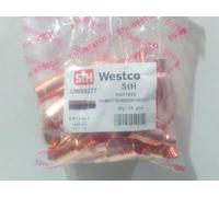 Westco 15mm x 8mm Copper Fitting Reducer Long EF6LT (Pack of 25) - End Feed Plumbing Connector