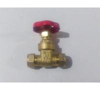 Westco 22mm Compression Brass BS Gate Valve