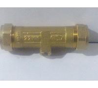 Westco 22mm Compression DZR Double Check Valve Brass | Westco 22mm Compression DZR Double Check Valve | Brass Construction | Compression Fittings
