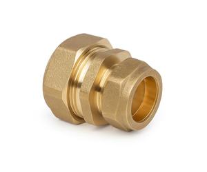 Westco 22mm x 15mm Compression Coupling Brass Pipe Fitting Reducer BG | 22mm x 15mm Straight Reduced Compression Fitting | Brass Pipe Coupling Reducer