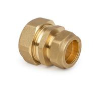 Westco 22mm x 15mm Compression Straight Reduced Coupling - Brass Pipe Fitting Reducer BG