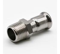 Westco 22mm x 3/4" Stainless Steel Press Fit Coupling - Copper to Male Iron Connector for Water Systems