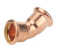 Westco 28mm 45 Degree Equal Elbow Press Gas Fitting - Copper Pipe Connector for Secure and Reliable Gas Installations