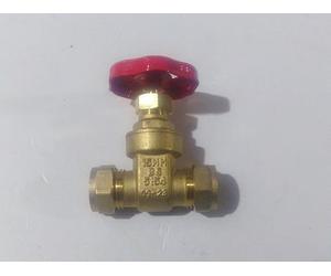 Westco 28mm Compression Brass BS Gate Valve | 28mm Compression Connection | Brass Gate Valve