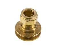 Westco 28mm DZR Brass Tank Connector J605 | 28mm Compression Fitting for Cold Water Tanks & Plumbing Installations