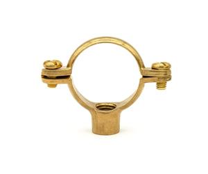Westco 28mm Munsen Ring Single Brass Female Pipe Clip - 5X | Secure Pipe Support for 28mm Tubing | Heavy-Duty Brass Construction