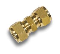 Westco 28mm x 22mm DZR Brass Compression Coupling Pipe Fitting J603 | Reducing Straight Design Connects 28mm to 22mm Pipes | DZR Brass Compression Coupling Fitting