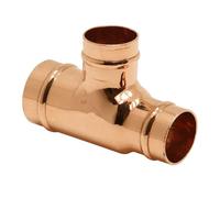 Westco 28mm x 22mm x 28mm Copper End Feed Reduced Tee SR26 - Durable Plumbing Fitting for Hot & Cold Water Systems