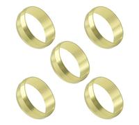 Westco 3/4" Brass Olives (Pack of 5) - Compression Pipe Ferrules for Secure Plumbing Connections