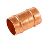 Westco 35mm Copper Slip Coupling - Solder Ring Straight Pipe Connector SR1S