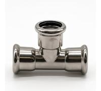 Westco 35mm Stainless Steel Press Fit Equal Tee - Water System Pipe Fitting for Branch Connections
