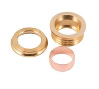 Westco 42mm x 22mm 3-Part Reducing Set - Brass Bush, Support Ring & Copper Olive for Compression Pipe Size Reduction