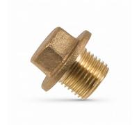 Westco 5X 1/2" Brass Male BSP Solid Plug End Stop Fitting | End Stop Fitting for Pipework, Air, Water & Plumbing Systems