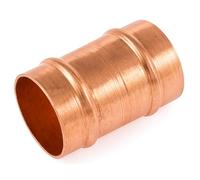 Westco 5X 15mm Slip Coupling Straight Copper Pipe Connector | 5x Pack | End Feed SR1S Straight Coupling for 15mm Copper Pipe