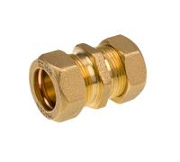 Westco Lead-Loc 1/2" x 6lb x 15mm Brass Compression Coupling - Lead to Copper Pipe Connector