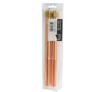 Westco Trade M12 Copper Tails Pair - 15mm x 250mm Compression Fitting, Durable Solid Copper Pipe Extensions for Plumbing Use