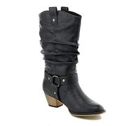 WestCoast womens Cowboy Boots Black Size: 4.5 UK