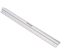 Westcott 12"/300mm Raised Grip Aluminium Ruler with Metric and Imperial Scale -