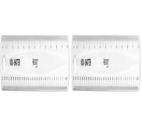 Westcott 12" / 30cm Shatter Proof Plastic Ruler - Transparent (Pack of 2)