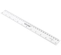 Westcott 12-Inch 300 mm Plastic Ruler - Clear