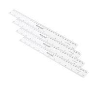 Westcott 12-Inch 300 mm Plastic Ruler - Clear (Pack of 4)