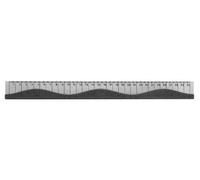 Westcott 12-Inch Wave Ruler, Black