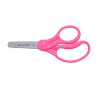 Westcott 15967 Right- and Left-Handed Scissors, Classic Kids' Scissors, Back to School, Classroom Supplies, Ages 4-8, 5-Inch Blunt Tip, Neon Pink