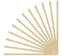 Westcott 36-Inch Wooden Yardstick with Brass Ends, Clear Lacquer Finish, 12-Pack (10425)